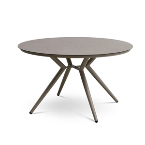 Kalong rundt havebord - Stone / Taupe - Mål: Ø126 cm.